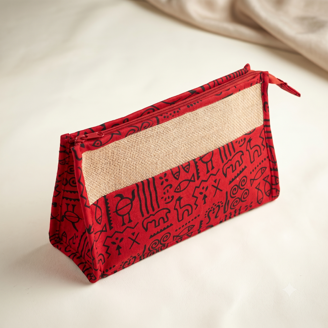 Warli Vanity Pouch (Pack of 3)